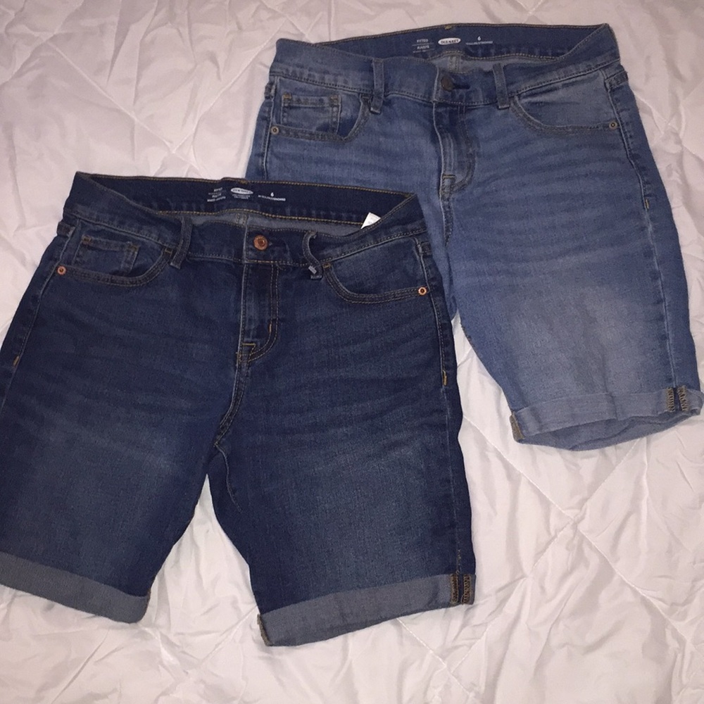 Two Old Navy Fitted shorts size six